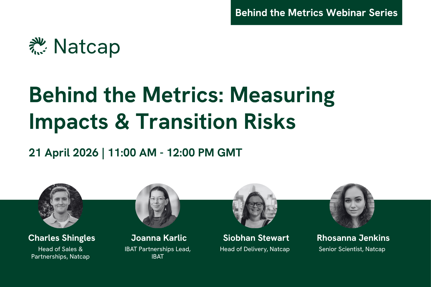 Behind the Metrics: Measuring Impacts & Transition Risks