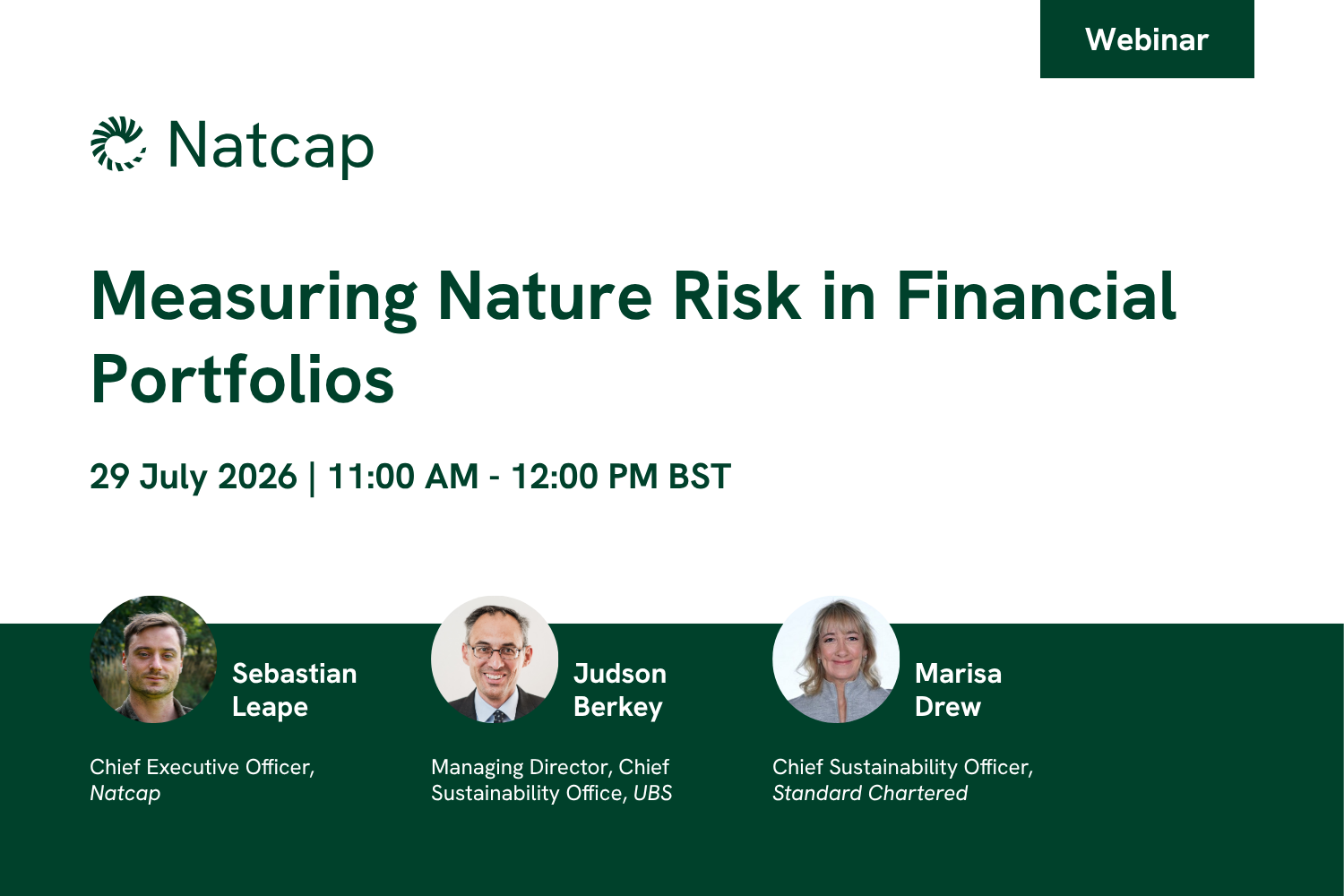 Measuring Nature Risk in Financial Portfolios | Natcap Webinar