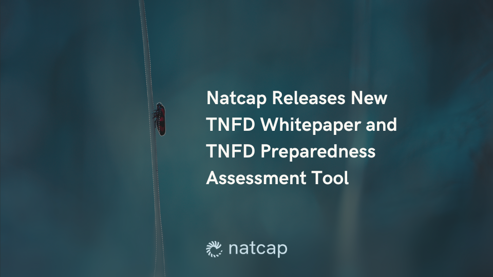 Natcap Release New TNFD Whitepaper