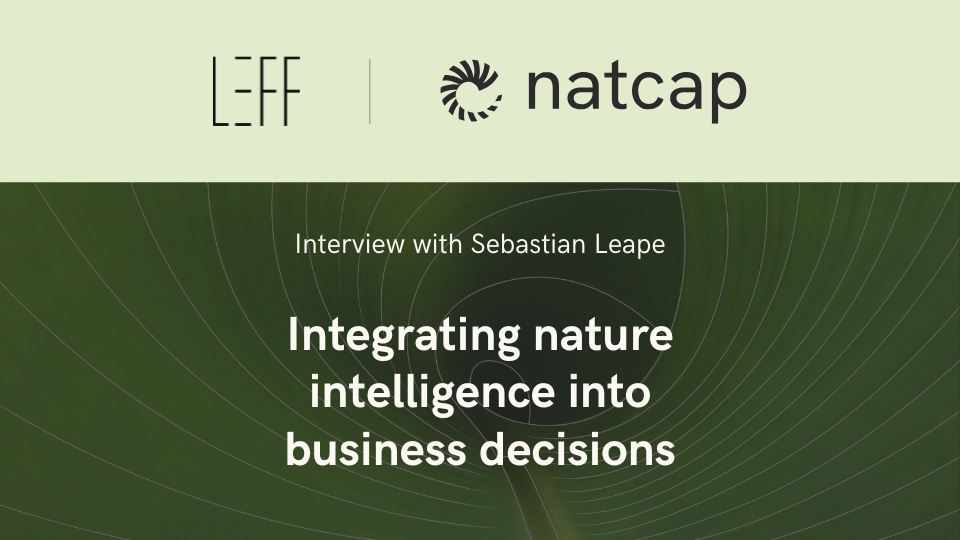 Integrating nature intelligence into business decisions