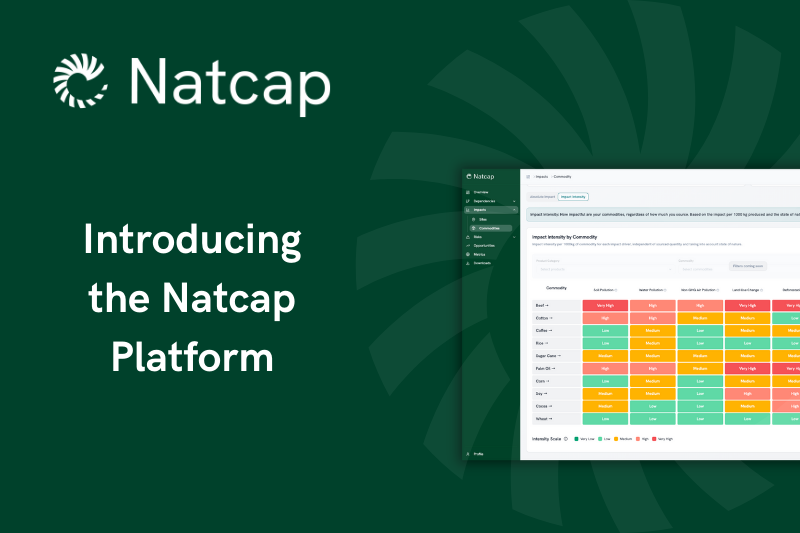 Introducing the Natcap Platform: Turning Nature Risks into Business Intelligence